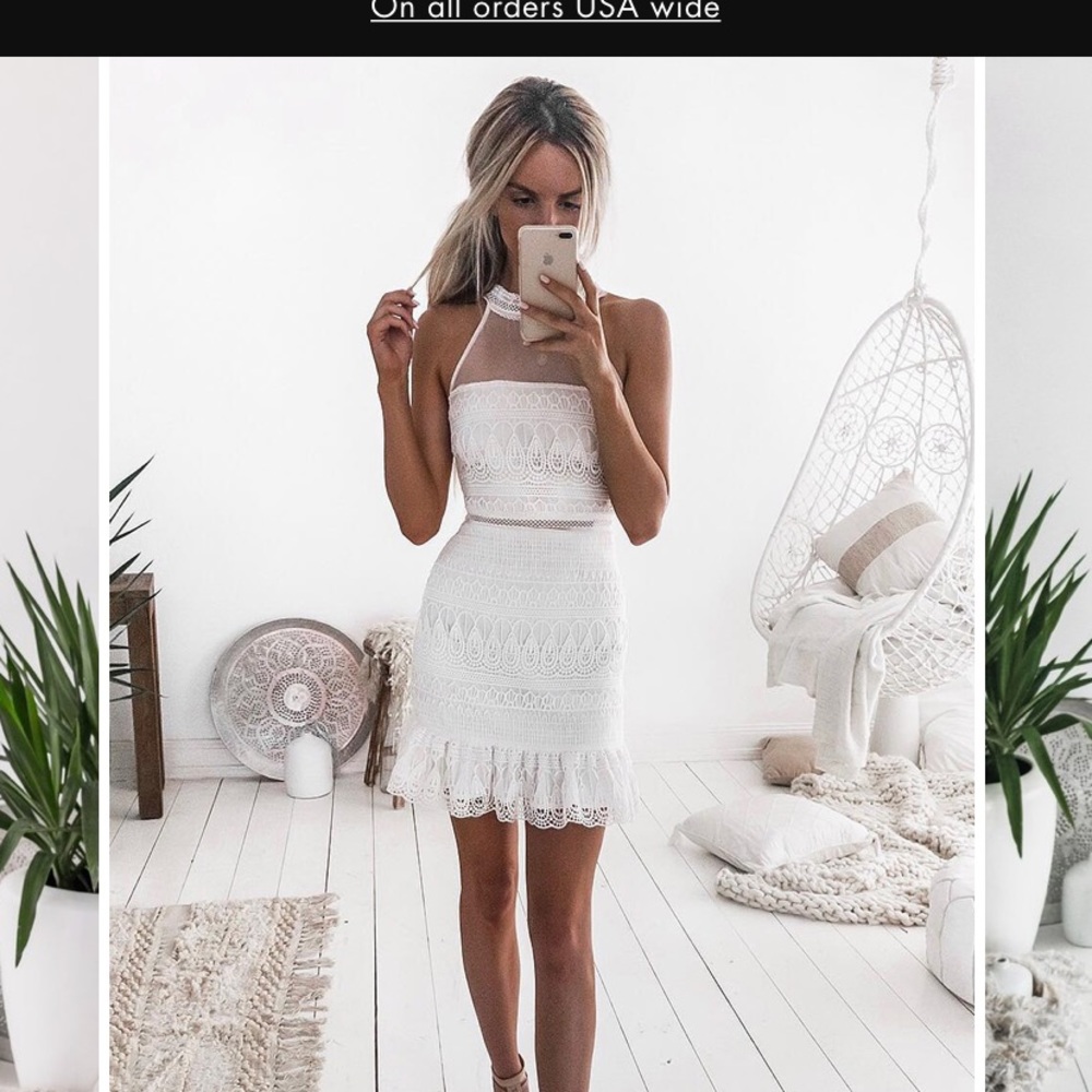 Jaus VICKY DRESS - WHITE